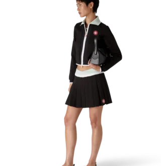 Scuba geplooide minirok