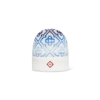 Space Dye Monogram Merino-muts