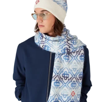 Space Dye Monogram Merino-muts