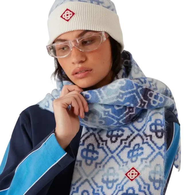 Space Dye Monogram-sjaal