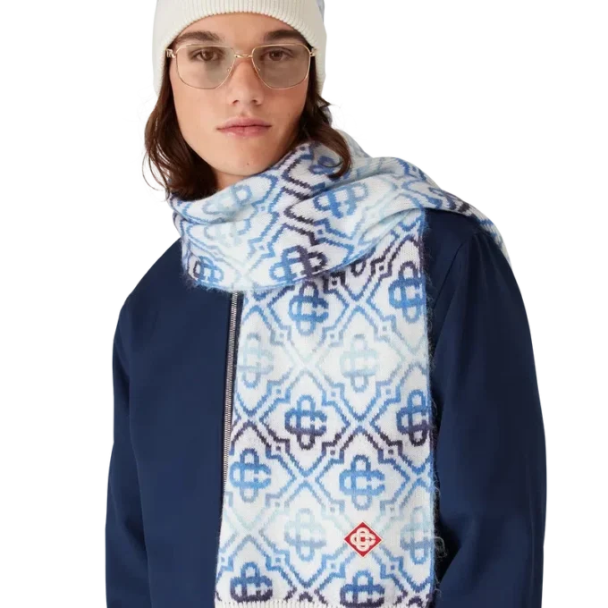 Space Dye Monogram-sjaal