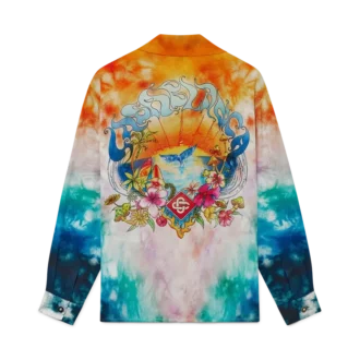 Surf Trip zijden overhemd met lange mouwen | Casablanca Paris