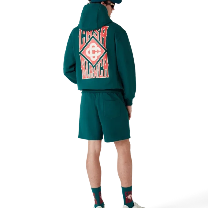 Sweatshirt met capuchon en Gothic-logo Sweatshirt met capuchon en Gothic-logo