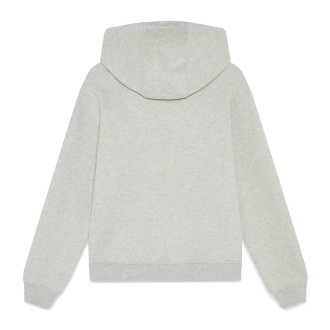Sweatshirt met capuchon en ritssluiting van kasjmiermix