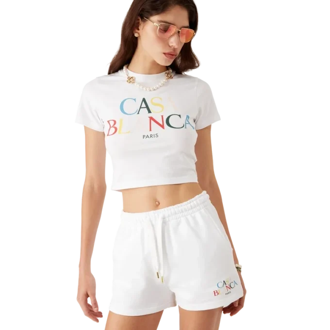 Sweatshorts met gestapeld logo Sweatshorts met gestapeld logo