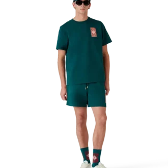 Sweatshorts met gotisch logo