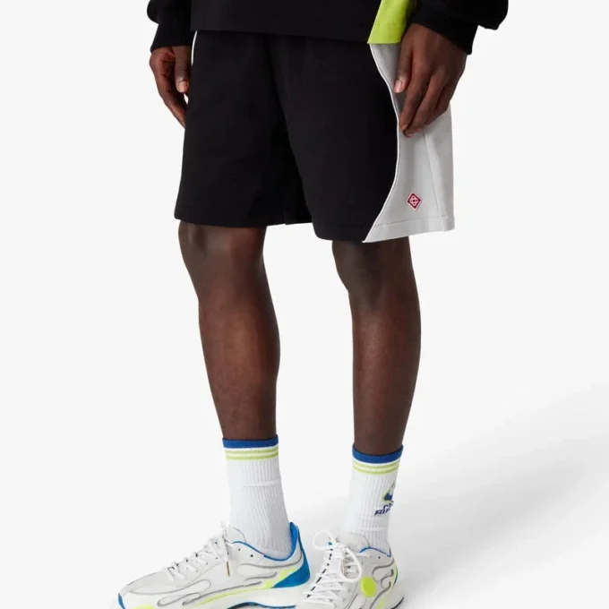 Sweatshorts met kleurblokken