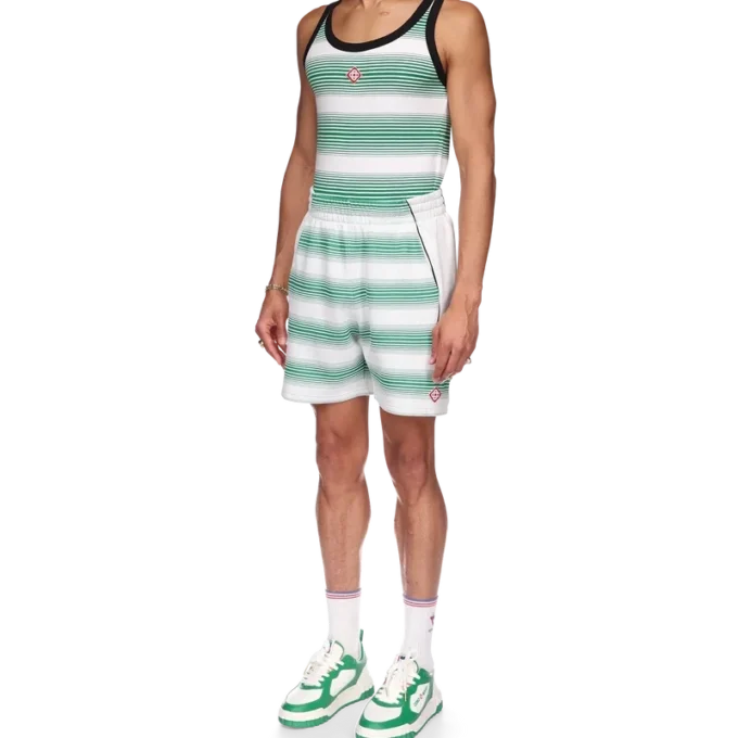 Sweatshorts met kleurverloopstrepen Sweatshorts met kleurverloopstrepen