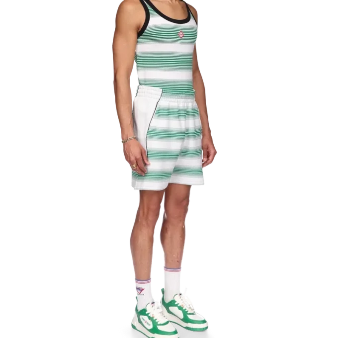 Sweatshorts met kleurverloopstrepen Sweatshorts met kleurverloopstrepen