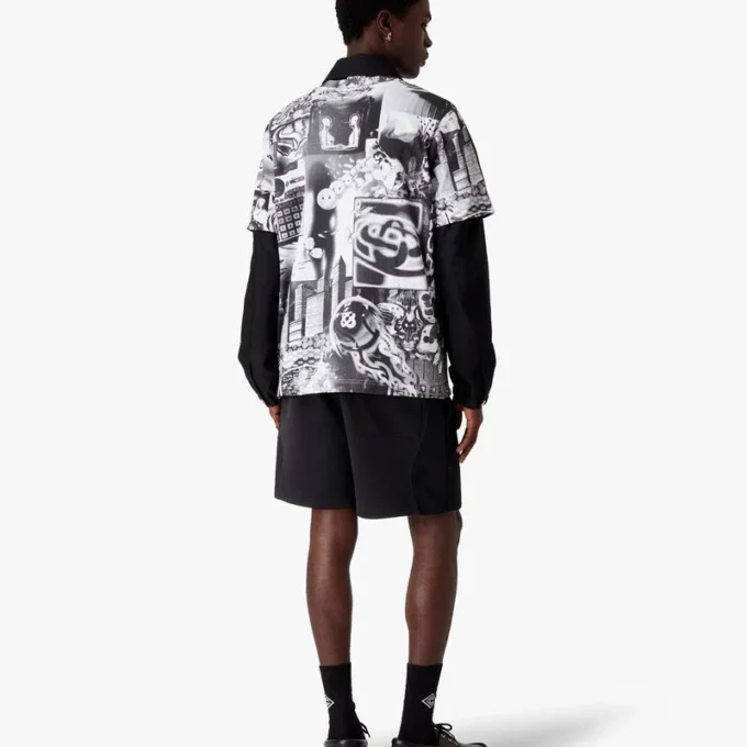 Sweatshorts met Squash-logo in flockprint