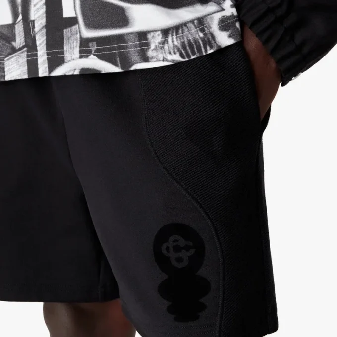 Sweatshorts met Squash-logo in flockprint