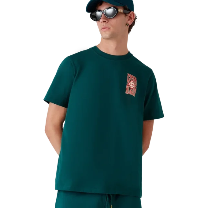 T-shirt met gotisch logo