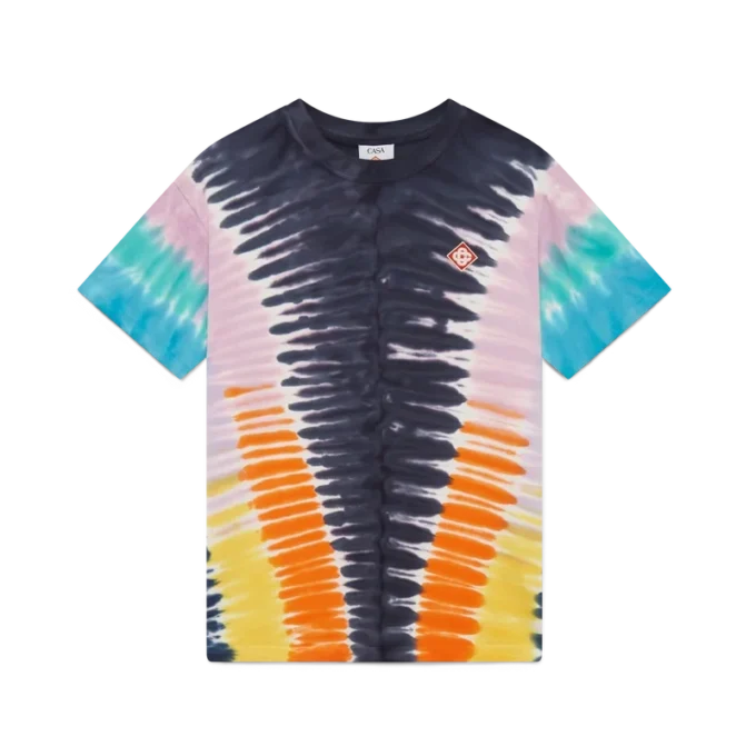 T-shirt met kleurverloop in tie-dye-stijl