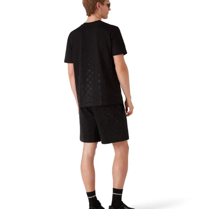 T-shirt met korte mouwen en Crystal Monogram-logo