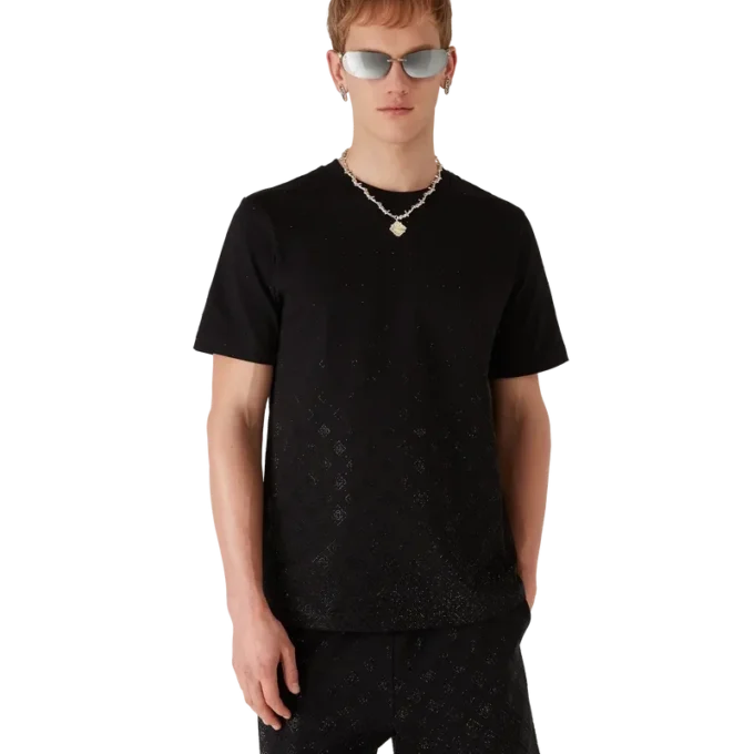 T-shirt met korte mouwen en Crystal Monogram-logo