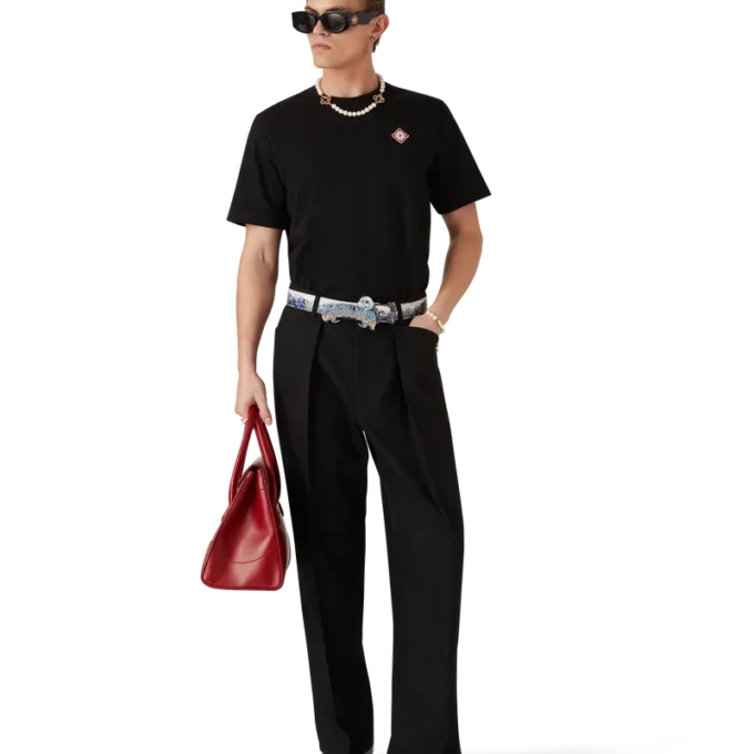 T-shirt met korte mouwen en diamantlogo