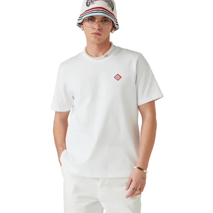 T-shirt met korte mouwen en diamantlogo