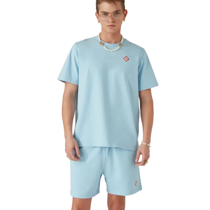 T-shirt met korte mouwen en diamantlogo T-shirt met korte mouwen en diamantlogo