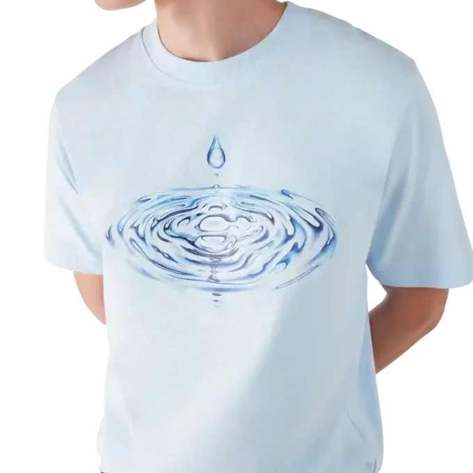 T-shirt met korte mouwen en Drip-logo