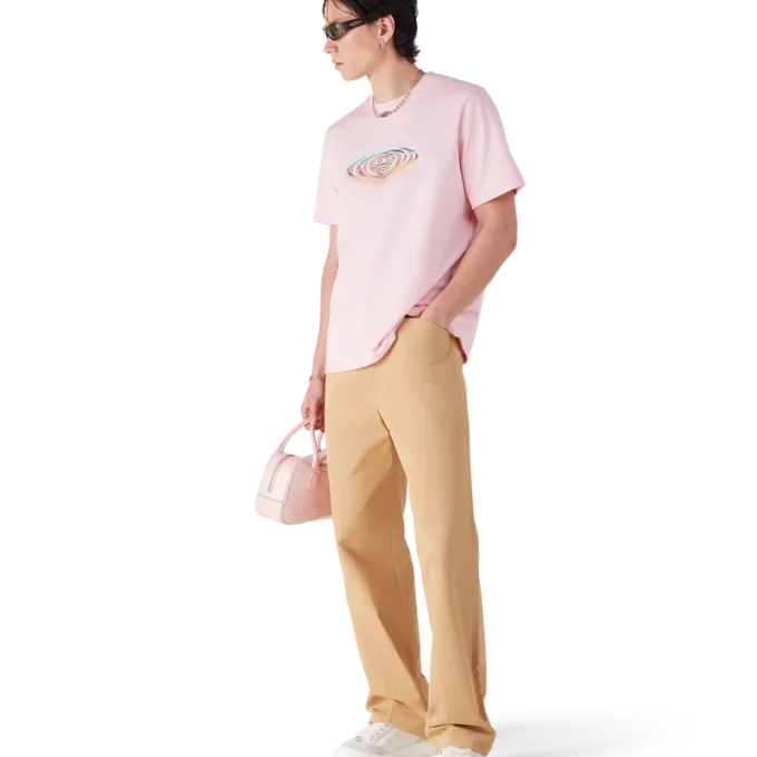 T-shirt met korte mouwen en Glass-logo