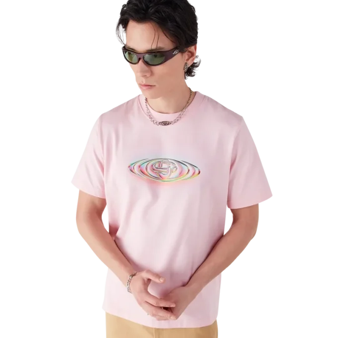 T-shirt met korte mouwen en Glass-logo