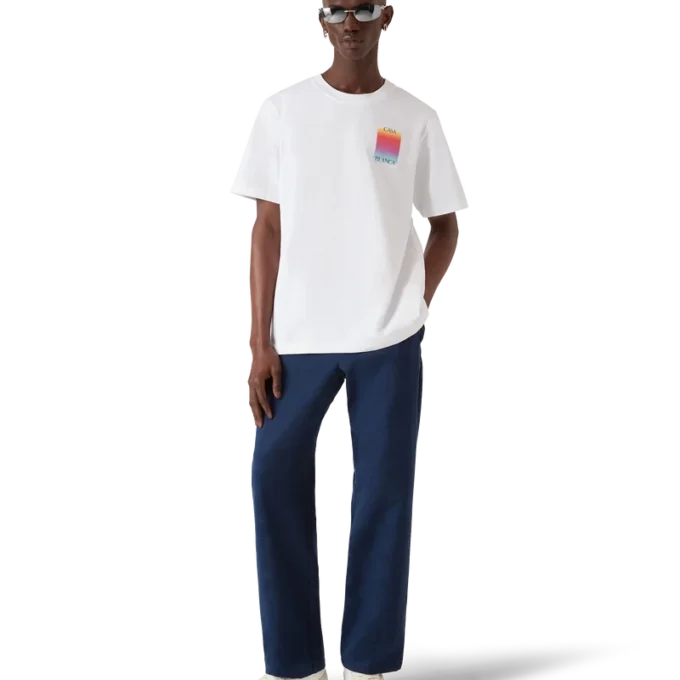 T-shirt met korte mouwen en Gradient Square-logo