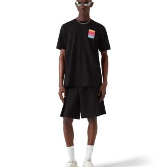 T-shirt met korte mouwen en Gradient Square-logo