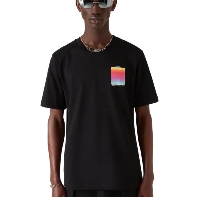 T-shirt met korte mouwen en Gradient Square-logo T-shirt met korte mouwen en Gradient Square-logo