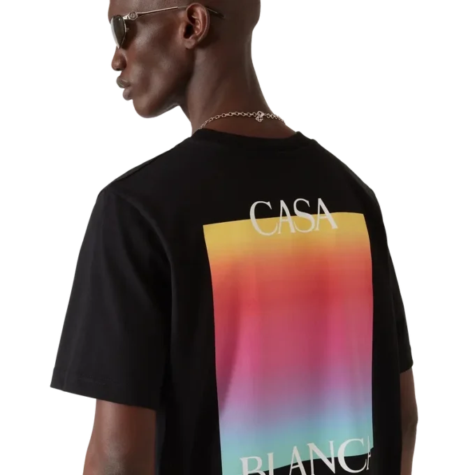 T-shirt met korte mouwen en Gradient Square-logo T-shirt met korte mouwen en Gradient Square-logo