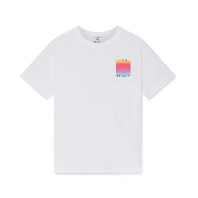 T-shirt met korte mouwen en Gradient Square-logo