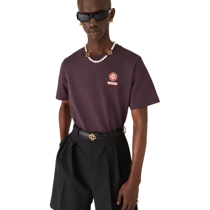 T-shirt met korte mouwen en logopatch