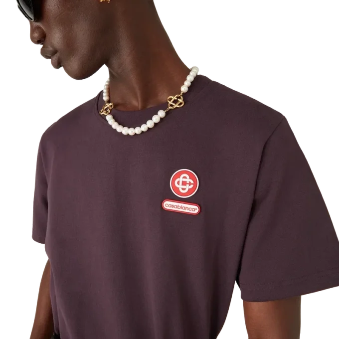 T-shirt met korte mouwen en logopatch