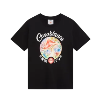 T-shirt met paddestoelembleem