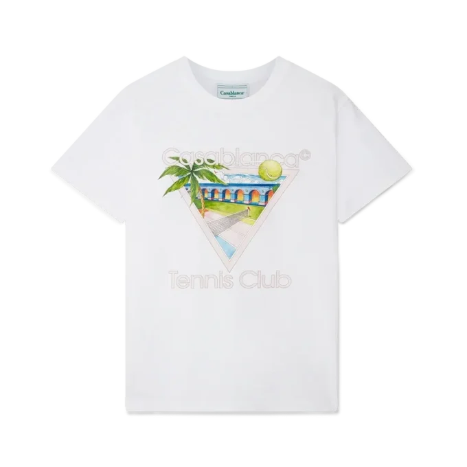 Tennis Club Icon T-shirt met zeefdruk