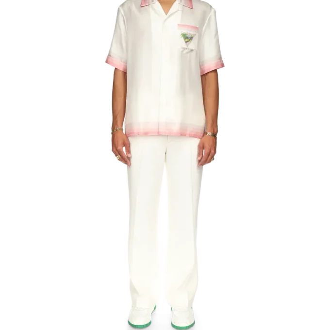 Tennis Club Icon zijden overhemd met korte mouwen