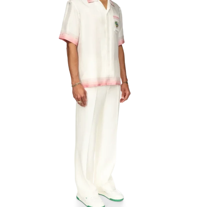 Tennis Club Icon zijden overhemd met korte mouwen