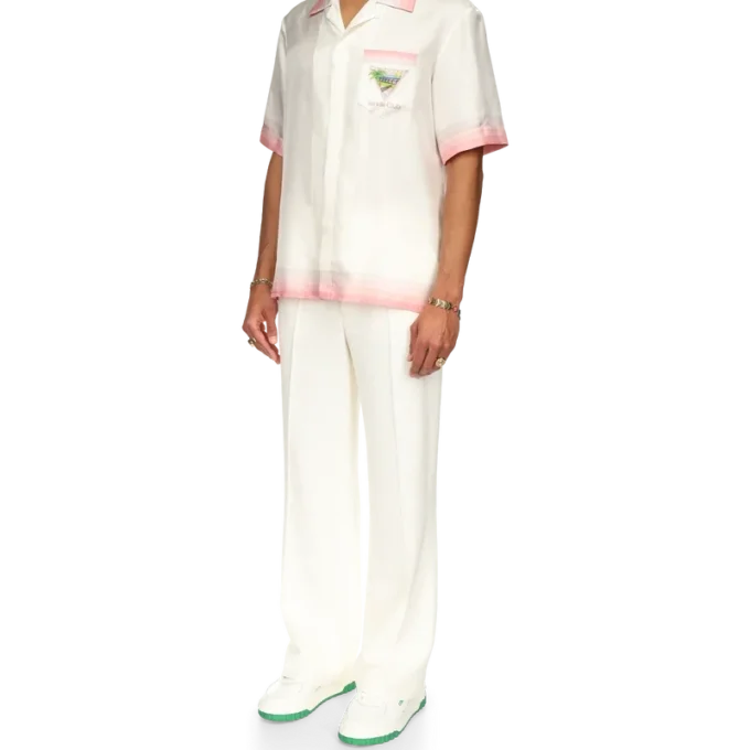 Tennis Club Icon zijden overhemd met korte mouwen