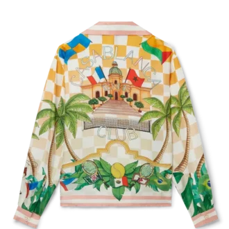 Tennis Club zijden overhemd