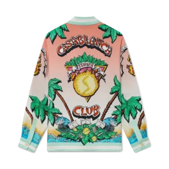 Tennis Club zijden overhemd met lange mouwen