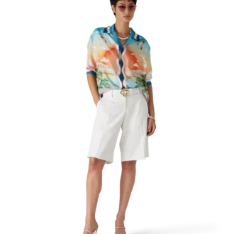 Tennis Club zijden overhemd met lange mouwen