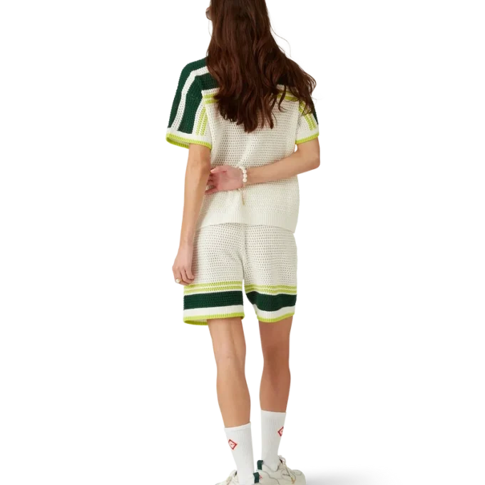 Tennis-gehaakte Shorts