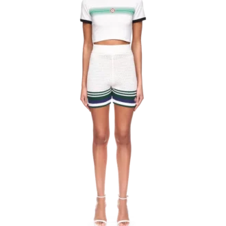 Tennis-gehaakte Shorts Tennis-gehaakte Shorts