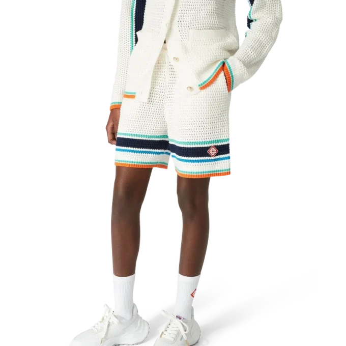 Tennis-gehaakte Shorts Tennis-gehaakte Shorts