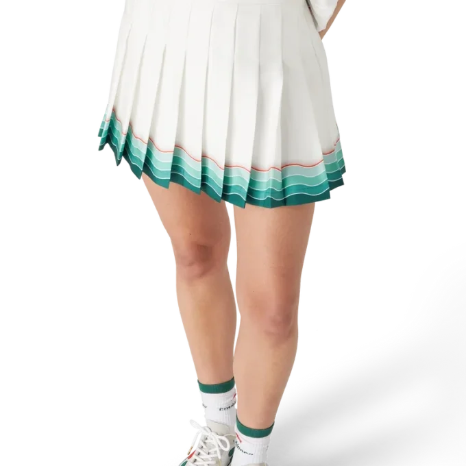 Tennis geplooide zijden mini-rok