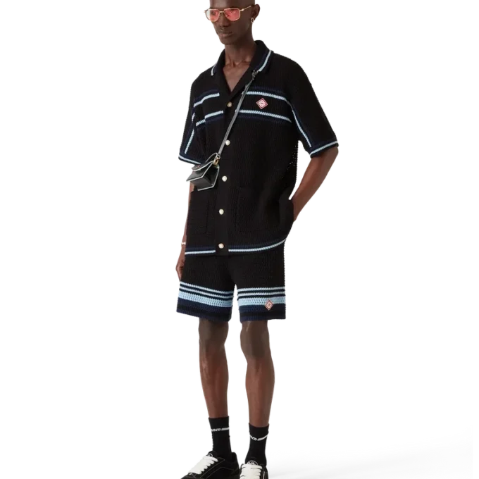 Tennis-katoenen gehaakte Shorts Tennis-katoenen gehaakte Shorts