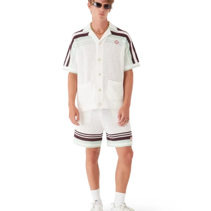 Tennis-katoenen gehaakte Shorts