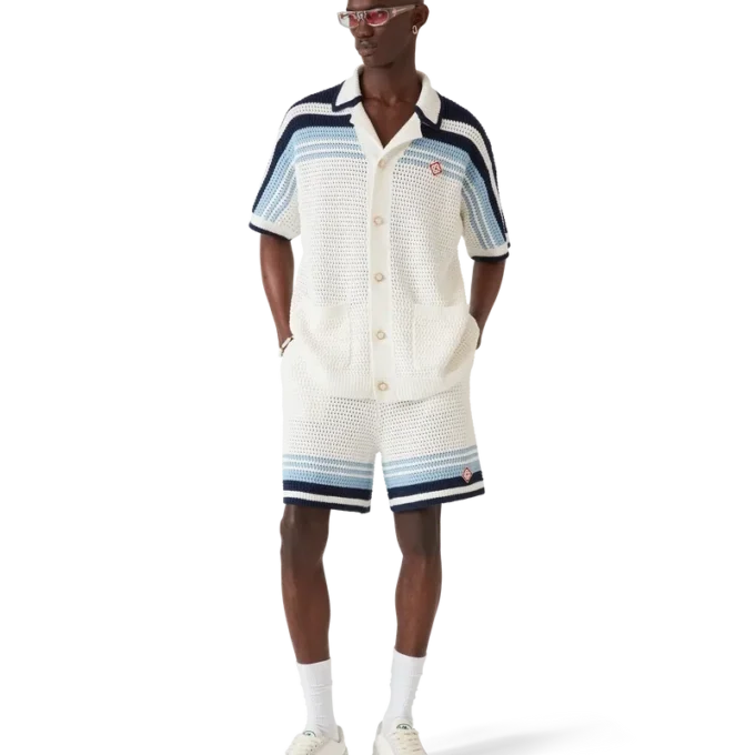 Tennis-katoenen gehaakte Shorts