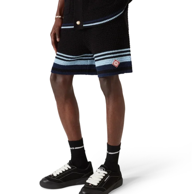 Tennis-katoenen gehaakte Shorts Tennis-katoenen gehaakte Shorts