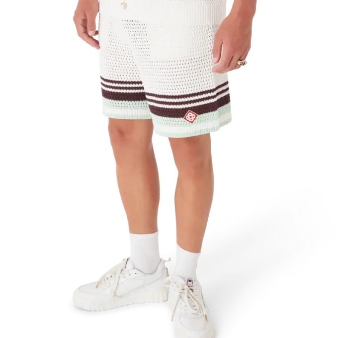 Tennis-katoenen gehaakte Shorts