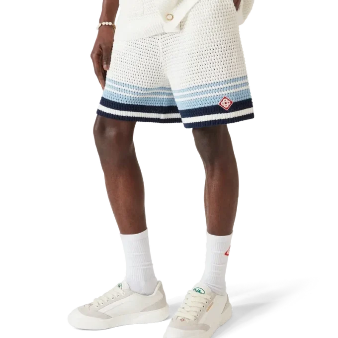 Tennis-katoenen gehaakte Shorts